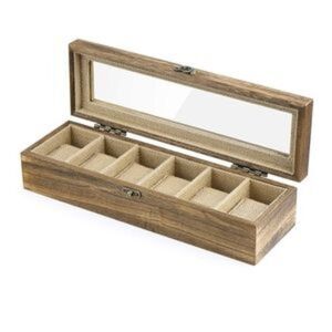 NEW 6 Slot Wood Box Watch Organizer​